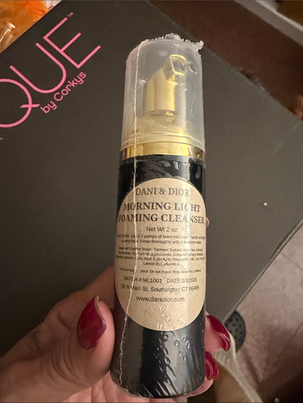 Morning Light Foaming Cleanser - Black & Gold
